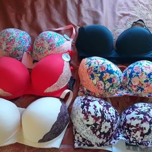 Lot of 6 Youmita brand bras, size 38DDD